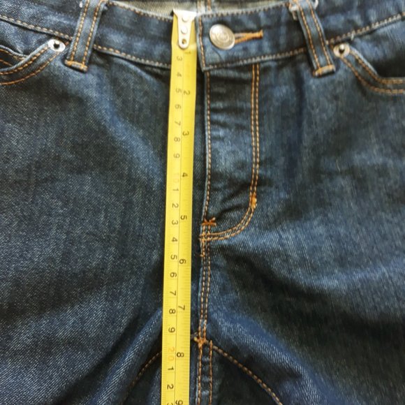 Michael Kors Boot Cut Dark Wash Low Rise Jeans Sz4 - Picture 7 of 11